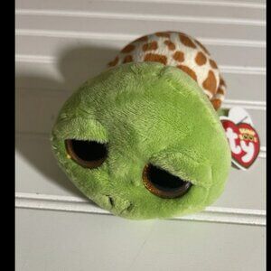 TY Beanie Boos Zippy 6" Sea Turtle Plush Stuffed Animal Glitter Eyes Toy